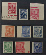 TUNESIEN 199-415 U * Freimarken 1934/54, UNGEZÄHNT, 9 Verschiedene Werte, SELTEN - Unused Stamps