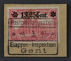 Etappe West 11 F I, Stern Auf Der Spitze, LUXUS-Briefstück Attest BPP, KW 650,-€ - Occupazione 1914 – 18