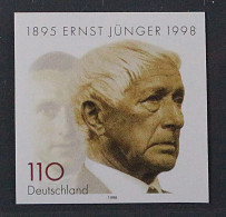 Bund  1984 U ** 110 Pfg. Ernst Jünger Sondermarke UNGEZÄHNT, Postfrisch, SELTEN - Unused Stamps