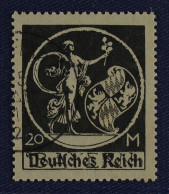 Dt. Reich  138 PF V,  PLATTENFEHLER  "Apostroph", Gestempelt, Geprüft KW 200,- € - Usados