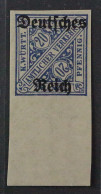 Dienstmarke  60 YU **  20 Pfg. WZ Nur Ringe UNGEZÄHNT, LUXUS, Geprüft KW 500,- € - 1922-1923 Lokale Uitgaves