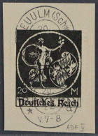 Dt. Reich  138 PF V,  PLATTENFEHLER  "Apostroph", Gestempelt, Geprüft KW 200,- € - Oblitérés