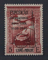 St. Thomas 351 **  1939, Flugpost Weltausstellung NEW YORK, Postfrisch, SELTEN - Sao Tome Et Principe