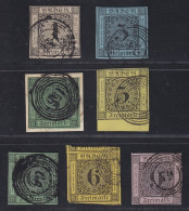 1851, BADEN 2 -8, Satz Aller Wertstufen Von 1-9 Kr. Sauber Gestempelt, 240,-€ - Used