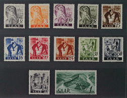 SAARLAND 226-238 II FA ** NEUAUFLAGE Fast Kpl. Postfrisch, Fotoattest KW 2000,-€ - Unused Stamps