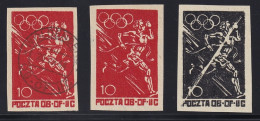 1944, Lagerpost WOLDENBERG  Olympiamarke Ungebraucht, Gestempelt + Probedruc, - Prigionieri