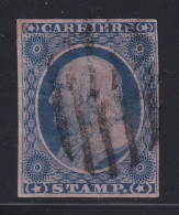 1851, USA BOTENPOST 2, Franklin Carrier Stamp 1 C. Blue, Gestempelt, 7500,-€ - 1845-47 Emisiones Provisionales
