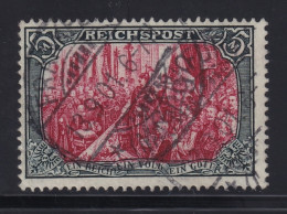 DEUTSCHES REICH  66 III, Reichspost 5 Mk. Type III, Sauber Gestempelt, 500,-€ - Used Stamps