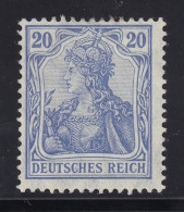 Dt. Reich  87 I D *  20 Pfg. Friedensdruck, SELTENE FARBE Geprüft BPP KW 340,- € - Unused Stamps