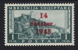 1943, Besetzung ALBANIEN, PLATTENFEHLER Offenes S, Selten, Geprüft, 350,-€ - Feldpost World War II