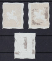 BERLIN 860 F I-III ** GEISTERREITER FEHLDRUCK In 3 Varianten, Fotoattest 4500,-€ - Unused Stamps