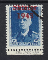 1943, Besetzung ALBANIEN, FEHLDRUCK Ohne Jahreszahl, RARITÄT, Fotoattest 1000,-€ - Feldpost World War II