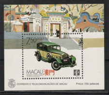 1988 MACAU / MACAO Bl. 8 ** Oldtimer Auto Block, Einwandfrei Postfrisch, 70,-€ - Ongebruikt
