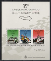 1988 MACAU / MACAO Bl. 10 ** Block Autorennen Grand Prix, Postfrisch, 110,-€ - Nuovi