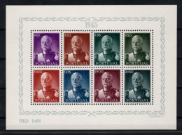 1945, PORTUGAL Bl. 8, Block Präsident Cramona, Ungebraucht Originalgummi, 280,-€ - Unused Stamps