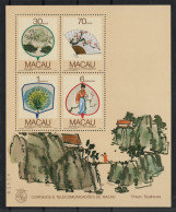 1987 MACAU / MACAO Bl. 6 ** Block Fächer, Postfrisch TOP-Qualität, Selten, 500,€ - Unused Stamps