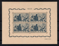 1946, PORTUGAL   Bl. 10 ** Block Portugisische Burgen, Postfrisch, 240,-€ - Unused Stamps