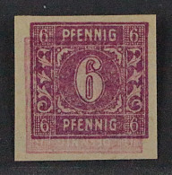 1945, SBZ  9b DK U ** 6 Pfg. Ungezähnt, Doppel-FEHLDRUCK, SELTEN, Geprüft 750,-€ - Mint