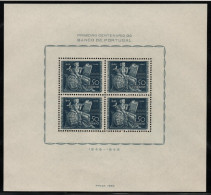 1946, PORTUGAL   Bl. 11 ** Block 100 Jahre Bank Von Portugal, Postfrisch, 270,-€ - Unused Stamps