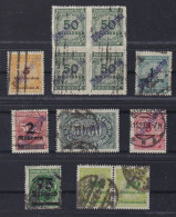MECKLENBURG Dienstmarken Aus 5 I - 32 B, 12 Gestempelte Geprüfte Werte,  695,-€ - 1922-1923 Lokalausgaben