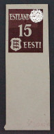 II. WK ESTLAND 1 X U DD (*) 15 Kop. Doppeldruck UNGEZÄHNT, Geprüft, Sehr Selten - Occupazione 1938 – 45