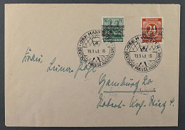 1948, BIZONE 60 I, Ziffer 24 Pfg Band-Aufdruck Auf Fernrief, Fotoattest 650,-€++ - Brieven En Documenten