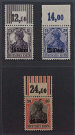 RUMÄNIEN 1-3 OR ** Fehl-Aufdruck Mit OBERRAND, Postfrisch, SELTEN,geprüft 300,-€ - Ocupación 1914 – 18
