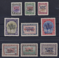 1945, GRÖNLAND 17-25 ** Befreiungs-Ausgabe, 9 Werte Komplett, Postfrisch, 900,-€ - Nuevos