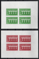 ANDORRA Französisch 350-51 U Vierer-Kleinbogen ** EUROPA 1984, UNGEZÄHNT Selten - Unused Stamps