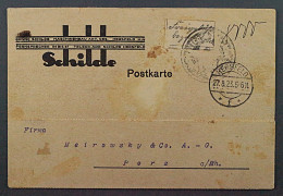 1923, KASSEL OPD 1 I Gebührenzettel Deutsche Schrift Bedarfskarte, SELTEN 300,-€ - 1922-1923 Lokalausgaben