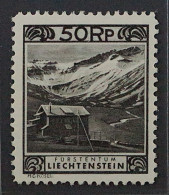 1930, LIECHTENSTEIN 102 C ** Landschaften 50 Rp. Tadellos Postfrisch, 360,-€ - Ungebraucht
