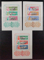 1961, MONGOLEI Bl. 4-6 ** Nutztiere, Blocksatz Komplett, Postfrisch, 240,-€ - Mongolie