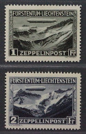 Liechtenstein 114-15 ** Zeppelin 1931, Postfrischer Qualitäts-Satz, KW 700,- € - Neufs