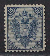 1879, ÖSTERREICH BOSNIEN 5 I ** Steindruck 10 Kr. Postfrisch, Geprüft 400,-€ - Bosnie-Herzegovine