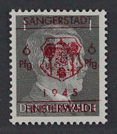 FINSTERWALDE I, Hitler 1 Pfg. Mit Rotem Wappen-Aufdruck, Geprüft BPP, KW 500,- € - Mint