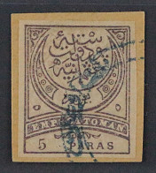 Türkei  44 U, 5 Pa. Violett/lila, UNGEZÄHNT Auf LUXUS-Briefstück, KW 400,- € - Usados
