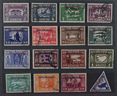 1930, ISLAND 44-59, Dienstmarken ALLTHING Komplett, Sauber Gestempelt, 1900,-€ - Servizio