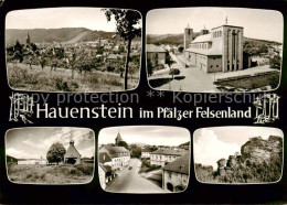 73866567 Hauenstein  Pfalz Panorama Kirche Ortspartien Felsen  - Sonstige & Ohne Zuordnung