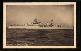 CPA Croiseur Georges Leygues, Französisches Kriegsschiff  - Krieg