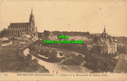 R584870 Bon Secours. Seine Inferieure. L Eglise Et Le Monument De Jeanne D Arc. - Wereld