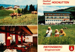 73866410 Riefensberg Gasthof Pension Hochlitten Restaurant Kinder Viehweide Rief - Autres & Non Classés