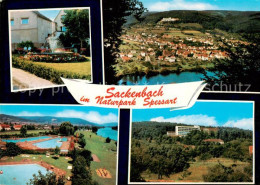 73866375 Sackenbach Panorama Naturpark Spessart Freibad Sackenbach - Autres & Non Classés