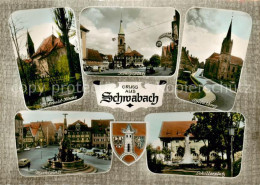 73866343 Schwabach Kirche Koenigsplatz Spitalberg Marktplatz Brunnen Schillerpla - Schwabach