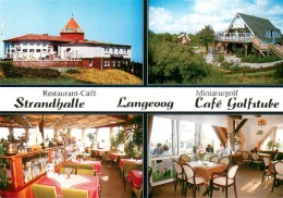73758497 Langeoog Nordseebad Restaurant-Cafe Strandhalle M. Miniaturgolf Cafe- G - Langeoog