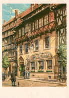 73758424 Alt Halberstadt Gotisches Haus Kuenstlerkarte Walter Gemm  - Halberstadt