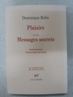 Plaisirs/Messages Secrets: ENTRETIENS AVEC PATRICIA BOYER DE LATOUR - Otros & Sin Clasificación