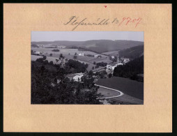 Fotografie Brück & Sohn Meissen, Ansicht Flossmühle I. Erzg., Blick Auf Den Ort Mit Fabrikgebäude  - Lieux