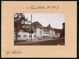 Fotografie Brück & Sohn Meissen, Ansicht Bad Elster, Strassenpartie Am Albertbad  - Lieux