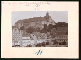 Fotografie Brück & Sohn Meissen, Ansicht Meissen I. Sa., Markt, Uhrengeschäft Oskar Kronberg, Hotel Sächs. Hof, Apo  - Lieux