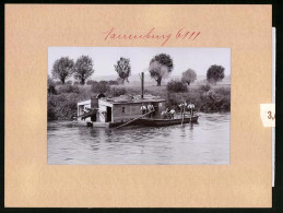 Fotografie Brück & Sohn Meissen, Ansicht Naumburg A. Saale, Schwimmbagger Bismarck Der Wasser-Bau-Inspektion  - Lieux